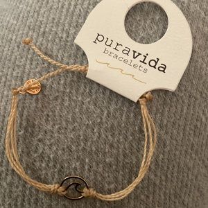 puravida bracelet, rose gold wave